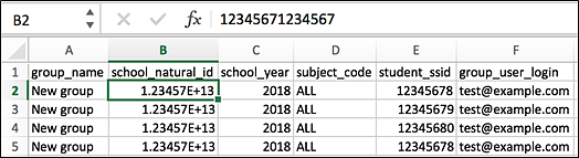 Excel making this change while creating a new CSV file