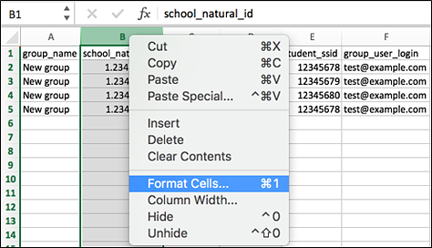where to find Format Cells