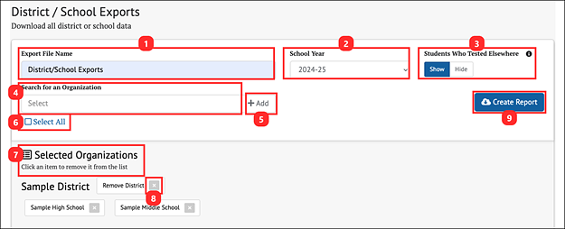 district/school export.
