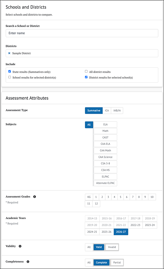 Custom Aggregate Report edit page.
