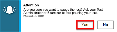 Student Pause test message.