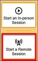 Start a Remote Session button.