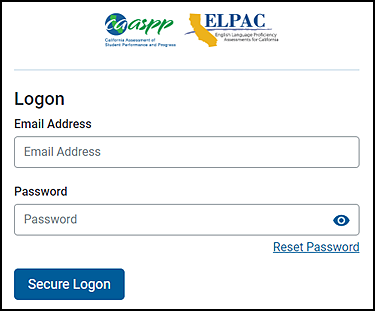 Logon screen.