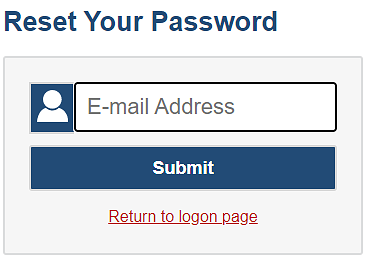 Reset Your Password screen.