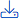 Blue arrow download icon.