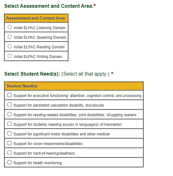 The 'Add/Edit Other Unlisted Resource' section of the Unlisted Resources tab for Initial Alternate ELPAC